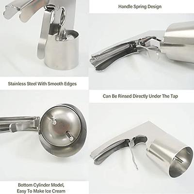 Cylindrical Ice Cream Scoop Large Stainless Steel Cylinder