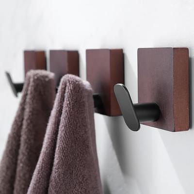 AMBIRD Wall Hooks with Shelf 28.9 Inch Length Entryway Wall Hanging Shelf Wood  Coat Hooks for