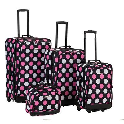 Protege 3-Piece Softside Luggage Set, Polka Dot Teal 