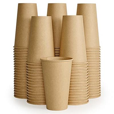  RACETOP Hot Coffee Cups 12 oz [100 pack], Paper Coffee Cups, Disposable  Coffee Cups, Ideal for Beverage