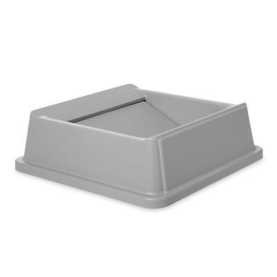 Lavex 23 Gallon Gray Square Trash Can with Swing Lid - Yahoo Shopping