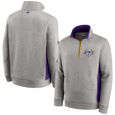 Los Angeles Kings Antigua Reward Crossover Neckline Pullover Sweatshirt -  Heathered Gray