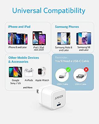  USB C Charger for iPhone 15/15 Plus/15 Pro/15 Pro Max/iPhone14/14  Plus/14 Pro/14 Pro Max/MacBook Air/iPad Pro/Samsung Galaxy S23, 30W Fast  GaN PD 3.0 PPS Cargador Charger Block.(2 Pack) : Cell Phones