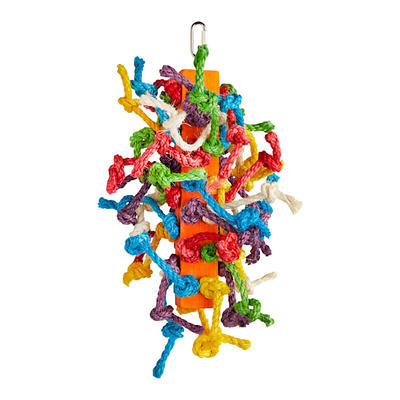 You & Me Colorful Spiral Rope Bird Perch, Medium