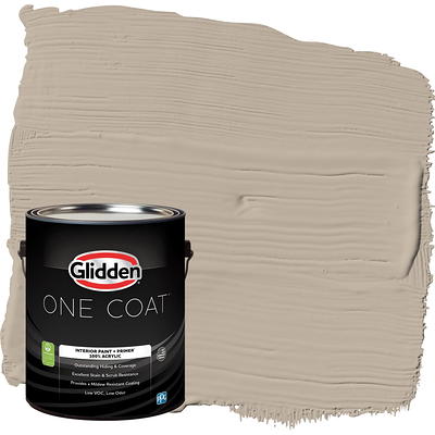 Glidden One Coat Interior Paint and Primer, Halo / Beige, Gallon, Eggshell  