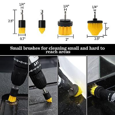 3pcs Drill Brush Set Cleaning Power Scrubber Attachment Car Tile Grout  Cleaner