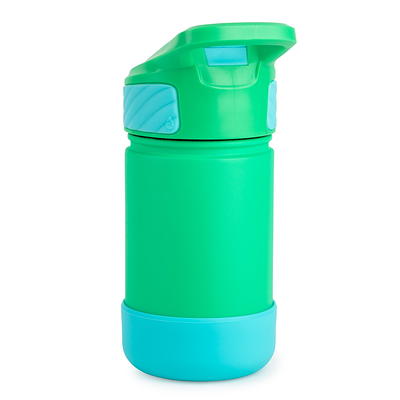 Contigo Kid's 14 oz Autospout Straw Water Bottle - Blueberry/Green Apple