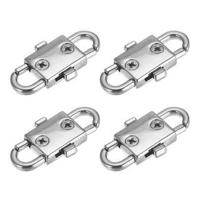 Adjustable Metal Buckles, 4Pcs 32x12mm Chain Shortener Bag Strap Clasps,  Silver - Silver Tone - 32mm x 12mm - Yahoo Shopping