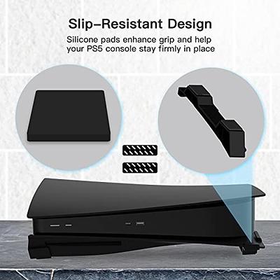 XBERSTAR PS5 Stand Replacement Vertical Stand with Screw for Playstation 5  Console Digital Edition and Disc Version (Black ps5 Base)