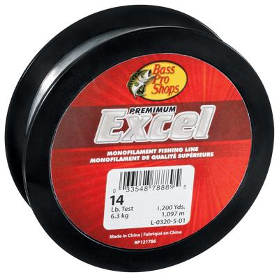 Bass Pro Shops Excel Monofilament Line - Jumbo Spool - Green - 30 lb -  Yahoo Shopping