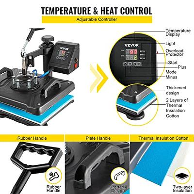 VEVOR Heat Press Machine 12 x 15 In 5 in 1 Sublimation Machine Heat Press  Set