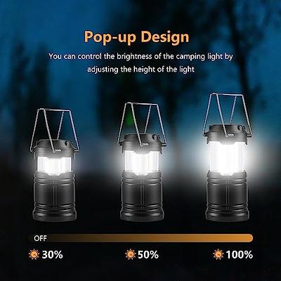 Vont LED Camping Lantern, LED Lanterns, Suitable Survival Kits for  Hurricane, Emergency Light for Storm, Outages, Outdoor Portable Lanterns,  Black