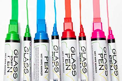  Window Markers For Glass Washable Car Window Paint Pen- Dry  Erase Liquid Chalk Marker Car Decorations On All Surfaces, Tire, Windshield  - Auto Marker, Autowriter, Rain Resistant