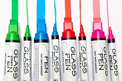 Window Markers for Glass Washable Car Window Paint Pen- Dry Erase Liquid  Chalk Marker Car Decorations on All Surfaces, Tire, Windshield - Auto  Marker