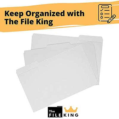 Blue Summit Supplies Blue Legal File Folders, Legal Size, 1/3 Cut Tab,  Great for Organizing and Easy File Storage, File Folders 100 Count