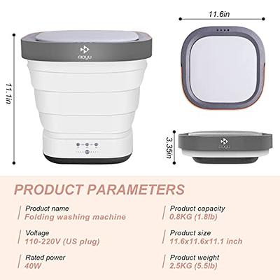 Portable Washing Machine Mini Washer with Drain Basket, Foldable