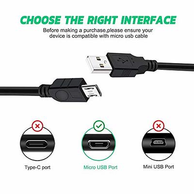  Charging Cable for Xbox Series/ PS5 Controller, Replacement USB  C Cord Nylon Braided Long Fast Charging USB Type C Charger Cord Campatible  with Xbox Series X/Xbox Series S/ for PS5 Controller 