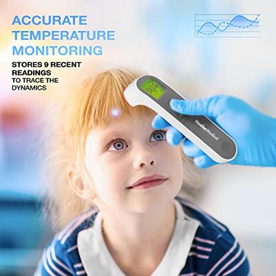  Jumper Medical Forehead Thermometer, Non Contact Thermometer  for Forehead and Object Surface Measurement with Instant Reading and Fever  Warning for Kids and Adults (Sky Blue) : Health & Household