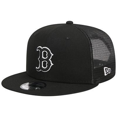 New Era Black Logo 9FORTY A Frame All Day Trucker Boston Red Sox Black Trucker Hat