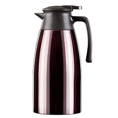 PARACITY 68oz Thermal Coffee Carafe with Ceramic Liner, Vacuum Insulated  Coffee Thermos Stainless Steel, Coffee Carafes for Keeping Hot Coffee& Tea