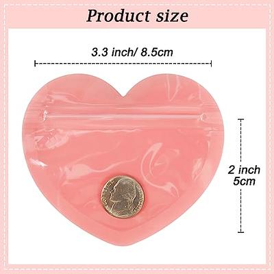 100pcs Small Bags for Small Business, Heart-Shaped Jewelry Bags Clear Mylar  Ziplock Baggies Cute Mini Packaging Supplies for Earring Sample - Yahoo  Shopping