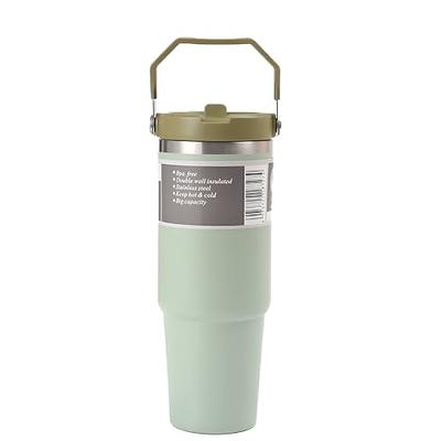 Gemful Insulated Tumbler With Handle, Straw & Lid - Keep Your