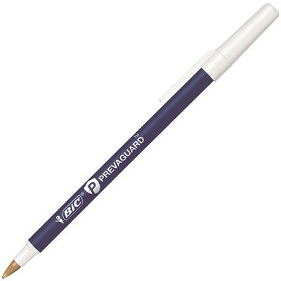 BiC Round Stic Grip Ballpoint Pen, Blue Ink, Medium Point, 1.0 mm - 60 count