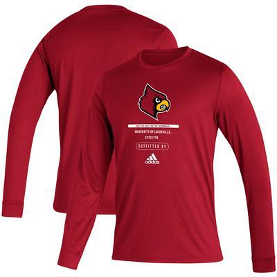 Louisville Cardinals Adidas Ultimate Sideline Gridiron Performance Long  Sleeve T Shirt