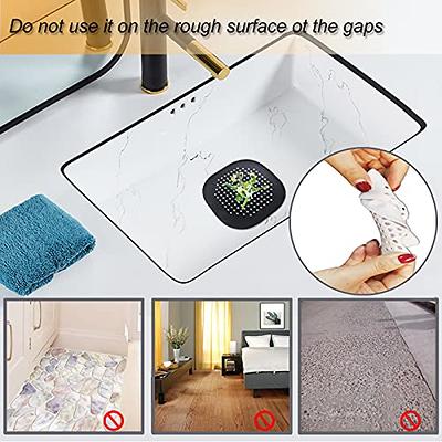 Hair Catcher, Shower Drain Cover Keep Hair from Going Down The Drain,  Silicone Hair Stopper with Suction Cup, Easy to Use by Block Hair Great for