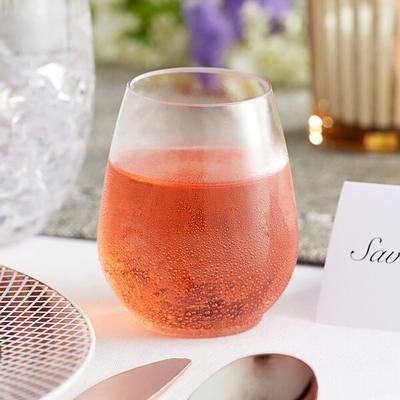 EcoQuality Disposable Plastic Wine Glass for 36 Guests