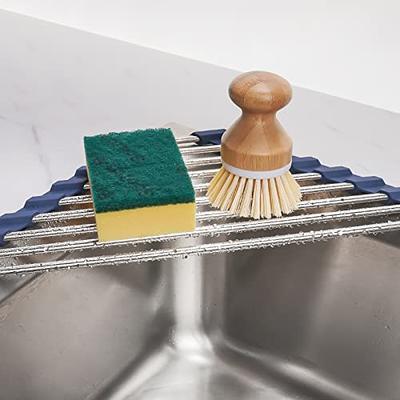 Tomorotec Triangle Roll-Up Dish Drying Rack for Sink Corner Small