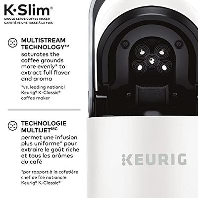 Keurig K-Slim Coffee Maker, Single Serve, White