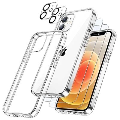 JETech 3 in 1 Case for iPhone 13 6.1-Inch, with 2-Pack Screen Protector and  Camera Lens Protector, Non-Yellowing Shockproof Bumper Phone Cover, Full  Coverage Tempered Glass Film (Clear) - Yahoo Shopping