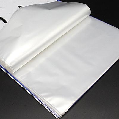 A4 Clear Plastic Punched Pockets Sheet Protectors Cover Files (Thick 70  micron)