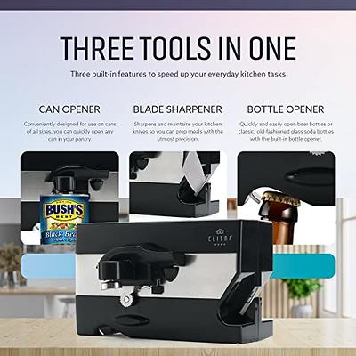 3 in 1 Under the Cabinet Electric Can Opener, Blade Sharpener