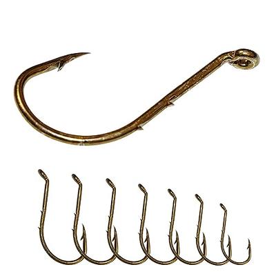 100Pcs 2X Strong Live Bait Fishing Hook Saltwater Stainless Steel