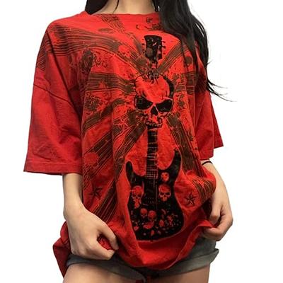 Skull Shirts for Women Teens Girls 2000s Y2k Shirt Tops Fairy