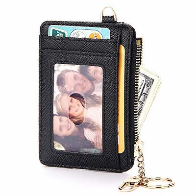 KUKOO Slim Minimalist RFID Credit Card Holder Front Pocket Wallet for Women  Coin Purse with Keychain Gift Box - Yahoo Shopping