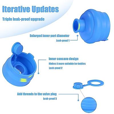 Water Bottle - Reusable Gallon Water Jug - Leak-proof, Non-spill Water  Bucket Snap On Lids Seal For Bottle, Blue - Temu