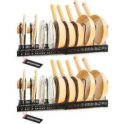 ZICOTO Premium Spice Rack Organizer for Cabinets or Wall Mounts - Space Saving Set of 4 Hanging Racks - Perfect Seasoning Organizer for