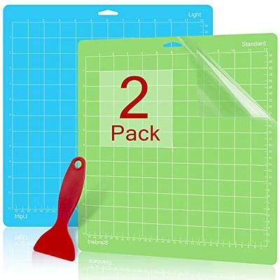 Colemoly 12x12 Cutting Mat 2 Pack Standard and Light for Cricut Maker  3/Maker/Explore 3/Air 2/Air/One 1 Pack Scraper Sticky Grip Cricket Cut Card  Replacement Accessories Pad for Supplies,Crafts,Quilt - Yahoo Shopping