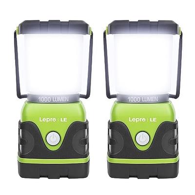 Wsky Solar Camping Lantern 4-Pack - Rechargeable LED Lights, Magnetic Base  & Foldable Hanging Hook- Collapsible Lamp Battery Powered Perfect for Power