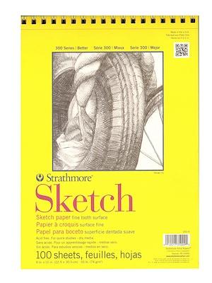 Strathmore 400 Series Sketch Pad - 18 x 24, Spiral Bound, Top, 30 Sheets