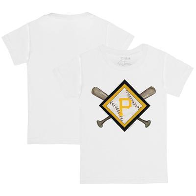 Youth Tiny Turnip White Pittsburgh Pirates Diamond Cross Bats T-Shirt -  Yahoo Shopping