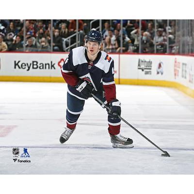 Zach Werenski Columbus Blue Jackets Unsigned Skating with Possession of The Puck Photograph