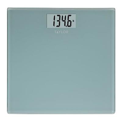 HoMedics Stainless Steel Clear Glass Digital Bathroom Scale Includes 2 AAA  Batteries