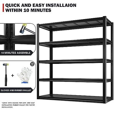 HOMEBETTER 5-Tier Shelving unit, garage shelving heavy duty