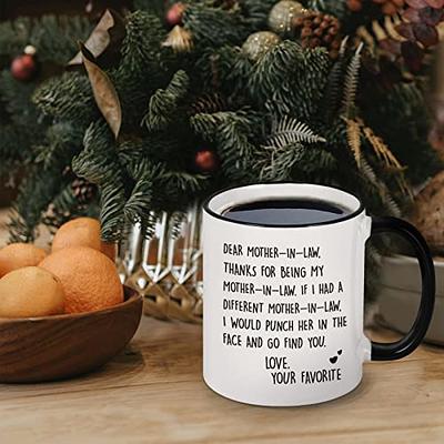 Mother in law Gifts from Son in law, Mothers Day Gifts for mother in law  Birthday Gifts Father in law, Funny mother in law Coffee Mug Christmas Gift  ideas for mother-in-law 