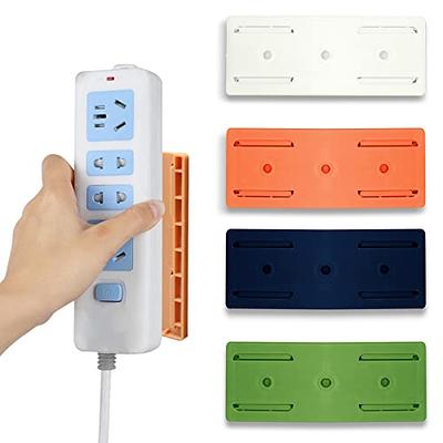 Socket Holder Plug Fixer Power Strip Holder Wall-Mounted Sticker