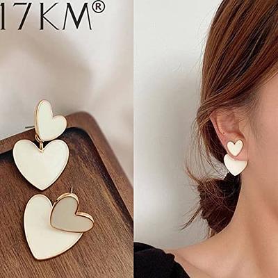 Heart Flat Back Sleeper Earrings Gold / Pair